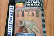 Star Wars Action Fleet Battle Packs 3 Aliens &amp; Crratures Bantha Tusken Raider Bib Fortuna Gamorrean Guard Micromachines Micro Machines Galoob 1995