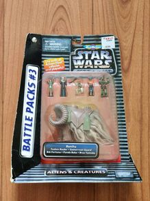 Star Wars Action Fleet Battle Packs 3 Aliens & Crratures Bantha Tusken Raider Bib Fortuna Gamorrean Guard Micromachines Micro Machines Galoob 1995