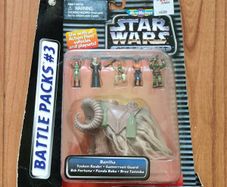 Star Wars Action Fleet Battle Packs 3 Aliens & Crratures Bantha Tusken Raider Bib Fortuna Gamorrean Guard Micromachines Micro Machines Galoob 1995