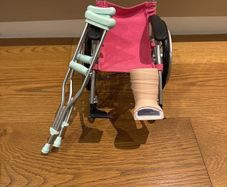 Our generation doll accessories - wheelchairs, crutches, etc