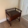 Antique Victorian Oak Piano Stool Image 2