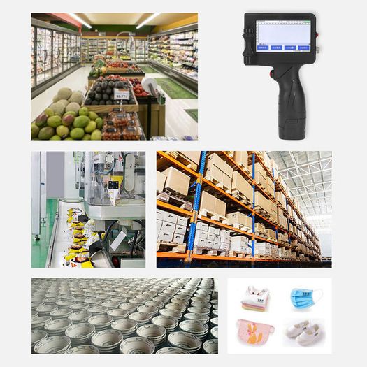 Handheld Printer Multi-language Compact Portable HD Inkjet Printing Machine QR Code Production Date for Bottle Caps Plastic Packaging