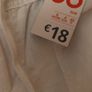 White Linen 3/4 length Trousers Image 4
