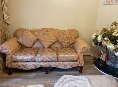 3 & 2  & 1 and large footstool