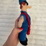 Postman Pat approx. 22 cm. Plush Plastic head Is too loose with glasses and red bag Used Please see photos Image 8
