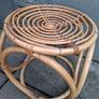 Vintage Rattan/Bamboo stool/side Table Image 5