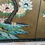 Vintage Chinese lacquer screen in gold frame Image 4