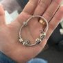 Original Pandora S925 ALE Silver Bracelet with Charms Image 2