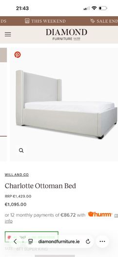 Ottoman bed Super king