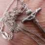 Vintage Sterling Silver 925 Rose Cross Pendant on Chain 4,2g length - 17" Image 10