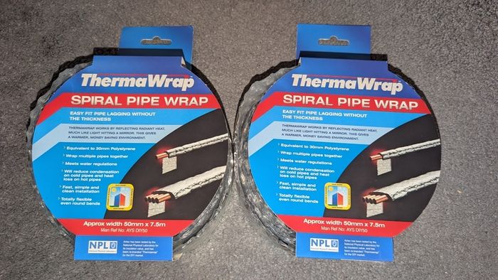 Spiral pipe wrap
