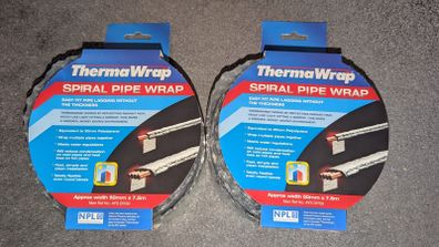 Spiral pipe wrap