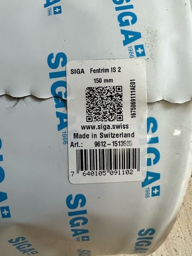 Siga Fentrim IS 2 Non Perforated Ext Plastering Tape 150mm x 25Mt
