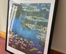 Framed Monet Water Lilies Poster for Sale