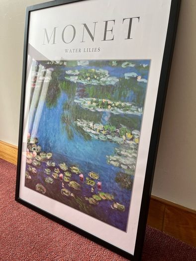 Framed Monet Water Lilies Poster for Sale