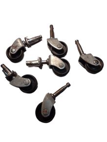 6pcs Swivel Castor Wheels Wheels Heavy Duty Free inspection