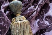 Beautiful Very Heavy Silk and Velvet Curtains 128"w x 82"d