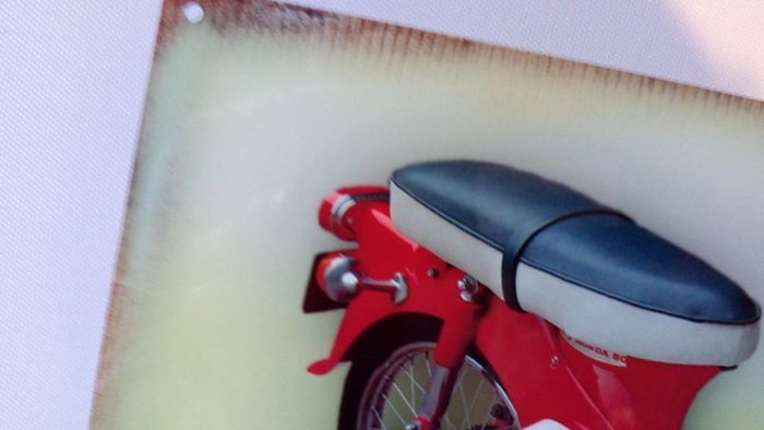 Honda 50 Nifty Fifty rusty tin metal sign ( FREE POST )