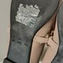 Beige ballet flats with gold chain size 7 Image 2