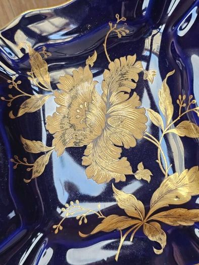 Limoges Cobalt Blue Dish