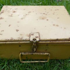 Vintage Militaria  Metal  Case