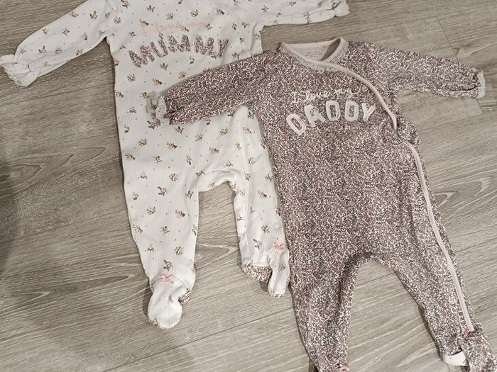 Baby Girl NEXT 3-6 Months sleepsuits (3-6M)