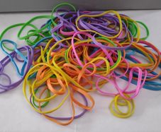 Multicolour rubber bands