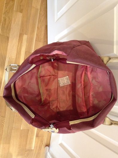 Burgundy Antler bag large