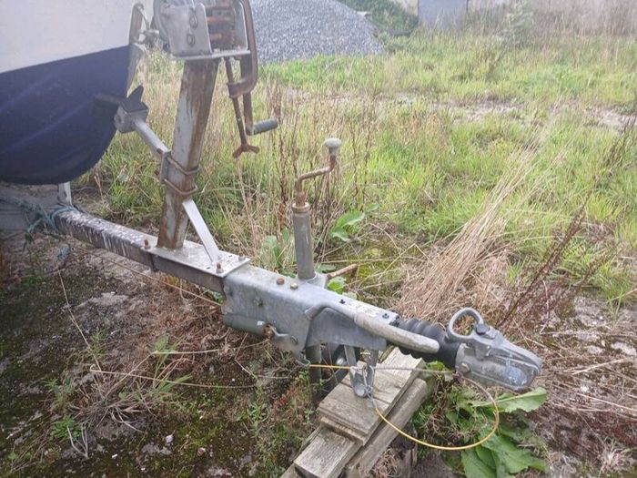 Boat trailer with unfinished project