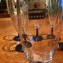A bundle of Vintage Mid Century Luminarc Arcoroc Made in France Mid Century Cobalt Blue Stemmed Champagne Flute - glasses (6) Image 4