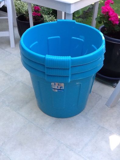3 Large Solid Stackable Storage Bins