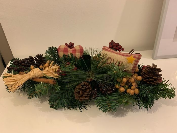 Fancy Christmas Candle holder 40 cm long