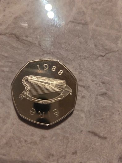 1988 Irish Dublin Millennium 50p Proof Coin - In Original Box