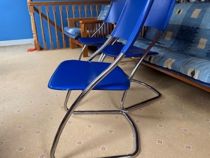 Blue stylish office chairs