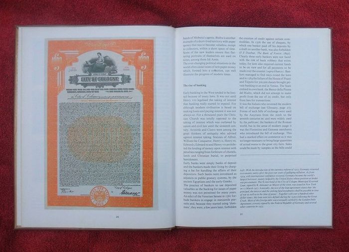 COLLECTING PAPER MONEY and BONDS (published by Cassell Ltd 1979) - good introductory book on the subject (120pp text, hardback cover)