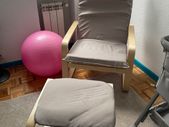 BRAND NEW Lounge Rocking Chair Relaxing with Footrest Wooden