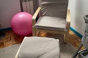 BRAND NEW Lounge Rocking Chair Relaxing with Footrest Wooden