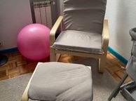 main image for ad BRAND NEW Lounge Rocking Chair Relaxing with Footrest Wooden