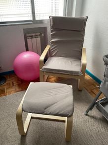BRAND NEW Lounge Rocking Chair Relaxing with Footrest Wooden