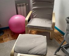 BRAND NEW Lounge Rocking Chair Relaxing with Footrest Wooden