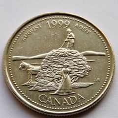 August 1999 Canada Quarter Dollar UNC collector commemorative