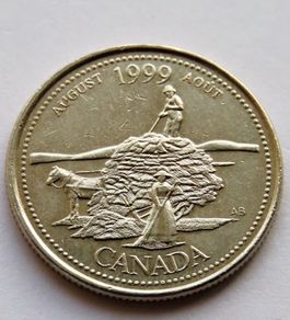 August 1999 Canada Quarter Dollar UNC collector commemorative