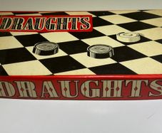 Vintage British Draughts & Chess Set c.1960  - Made in England