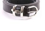 Smooth Black Leather Belt Milano Design