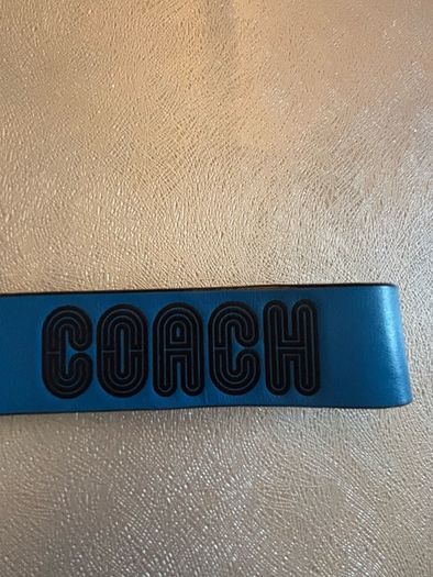 Coach blue genuine leather Keyring