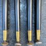 Vintage ebonized turned dansette legs with ajustable feet x4 including fittings c1960 Image 2