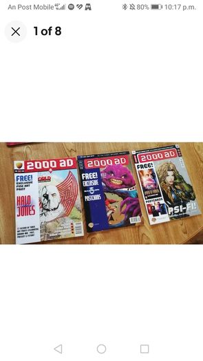 vintage magazines comics judge Dredd free gifts
