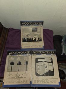 3 1954 Woodworker Magazines