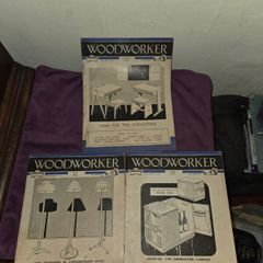 3 1954 Woodworker Magazines