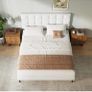 King Bed Frame, Easy Assembly, Sturdy Wooden Slat Support Image 2